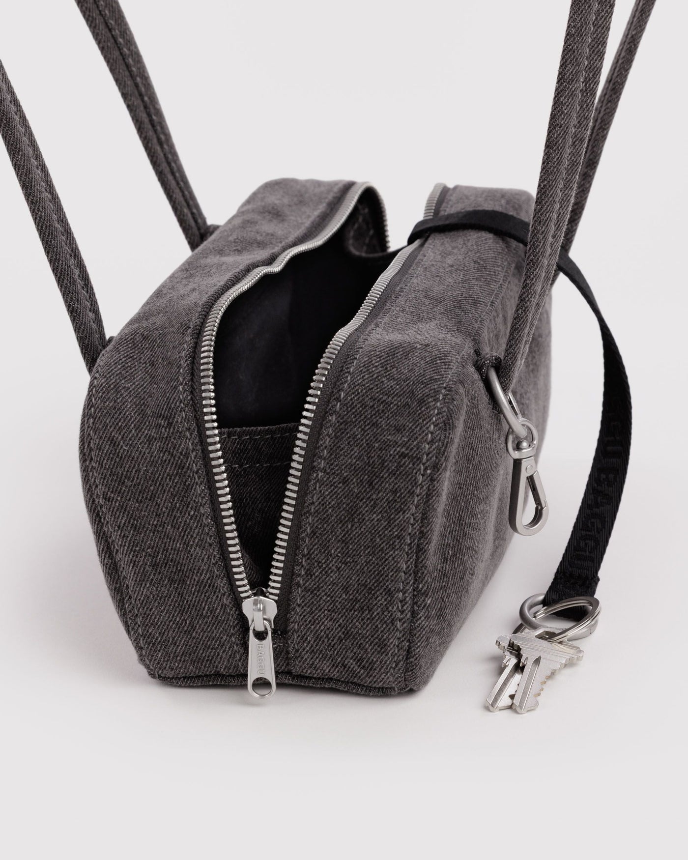 Small Denim Bowler Bag S4