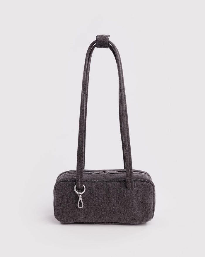 Small Denim Bowler Bag S4 - Washed Black Denim / OS