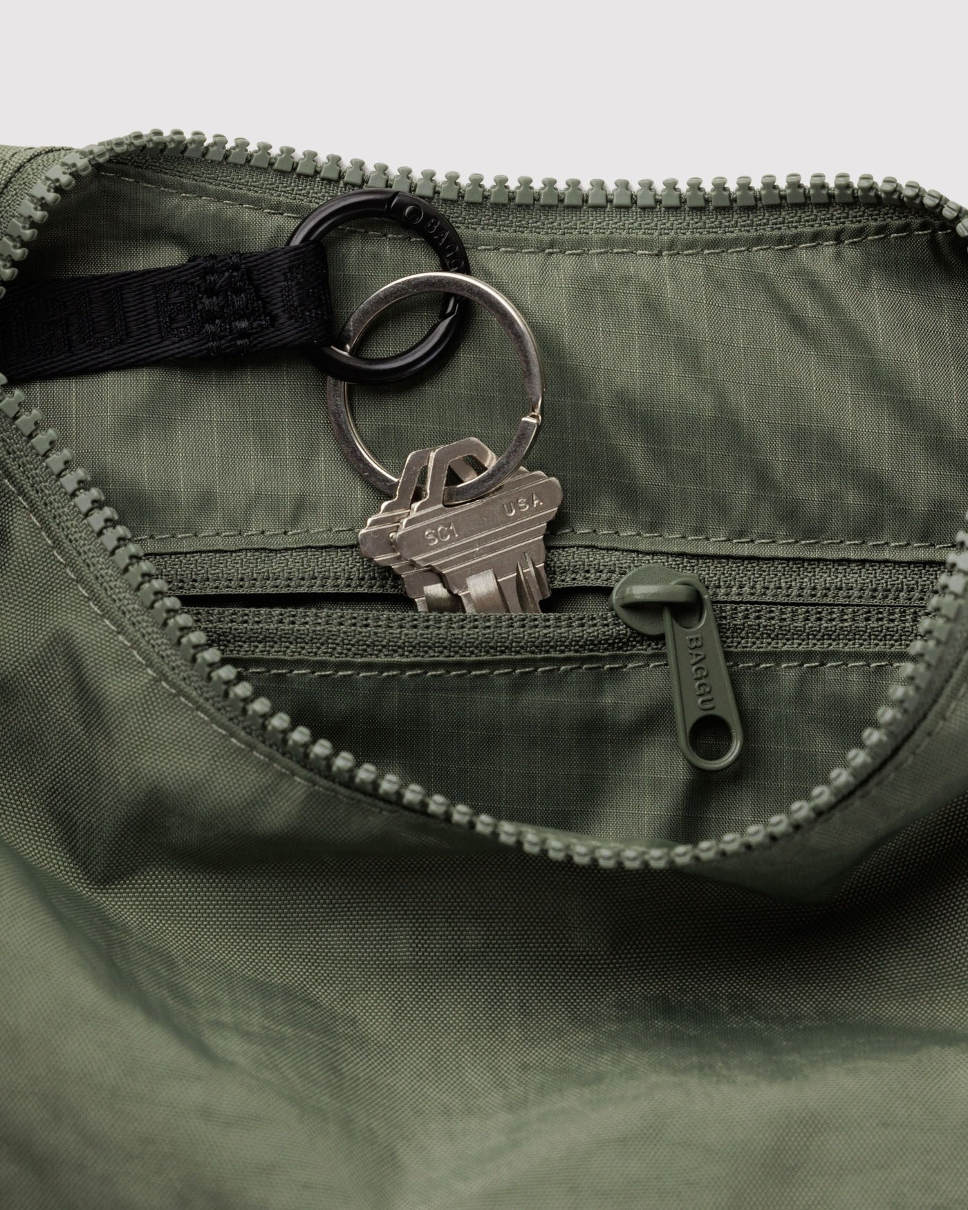 Small Nylon Crescent Bag H8