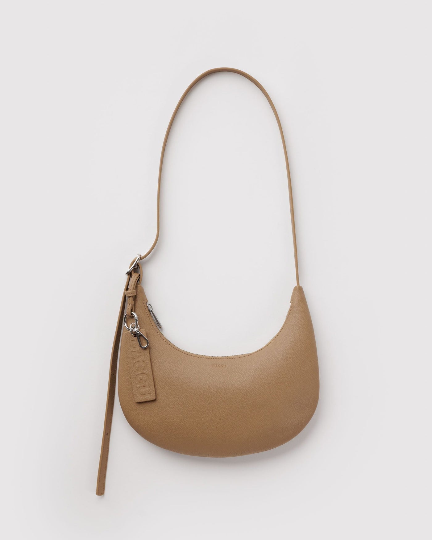 Small Recycled Leather Flat Crescent E5