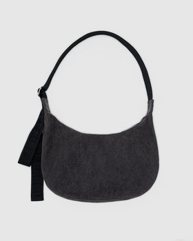 Medium Denim Crescent Bag B1