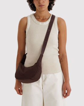 Small Nylon Crescent Bag H8