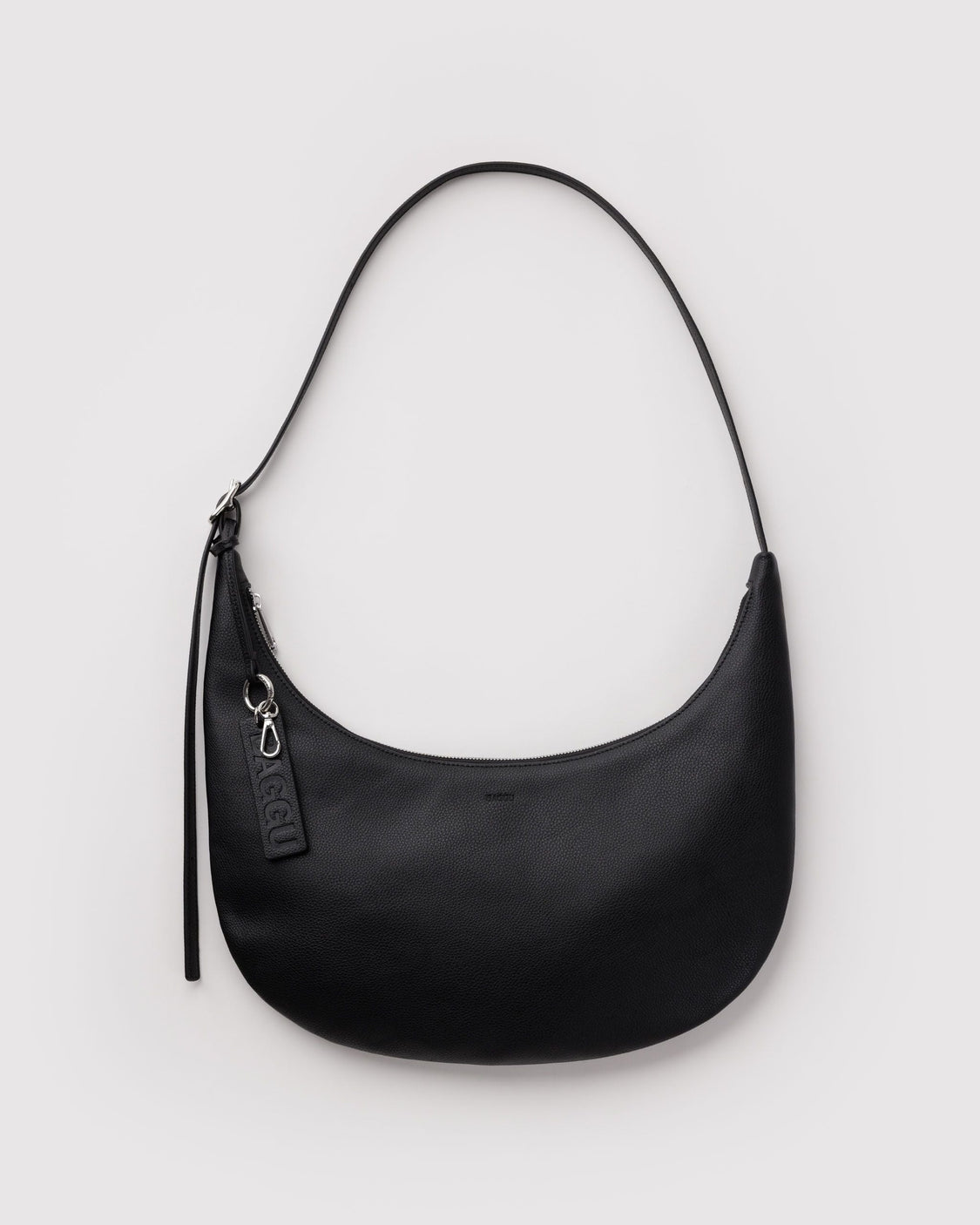 Medium Recycled Leather Flat Crescent I7