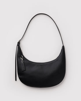 Medium Recycled Leather Flat Crescent I7