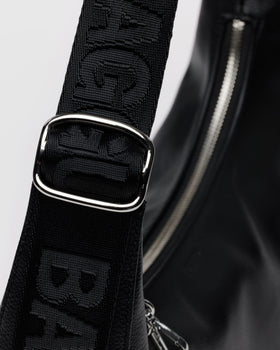 Medium Recycled Leather Crescent Bag U2