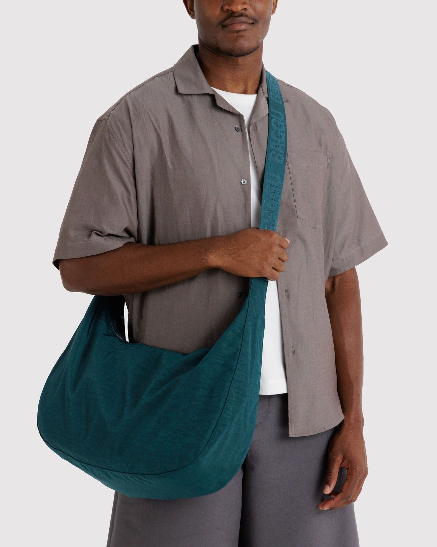 Large Nylon Crescent Bag N6