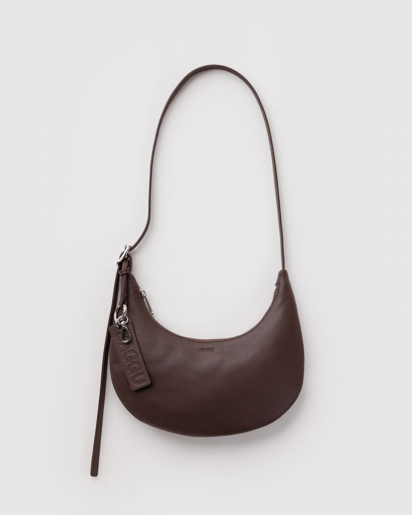 Small Recycled Leather Flat Crescent E5