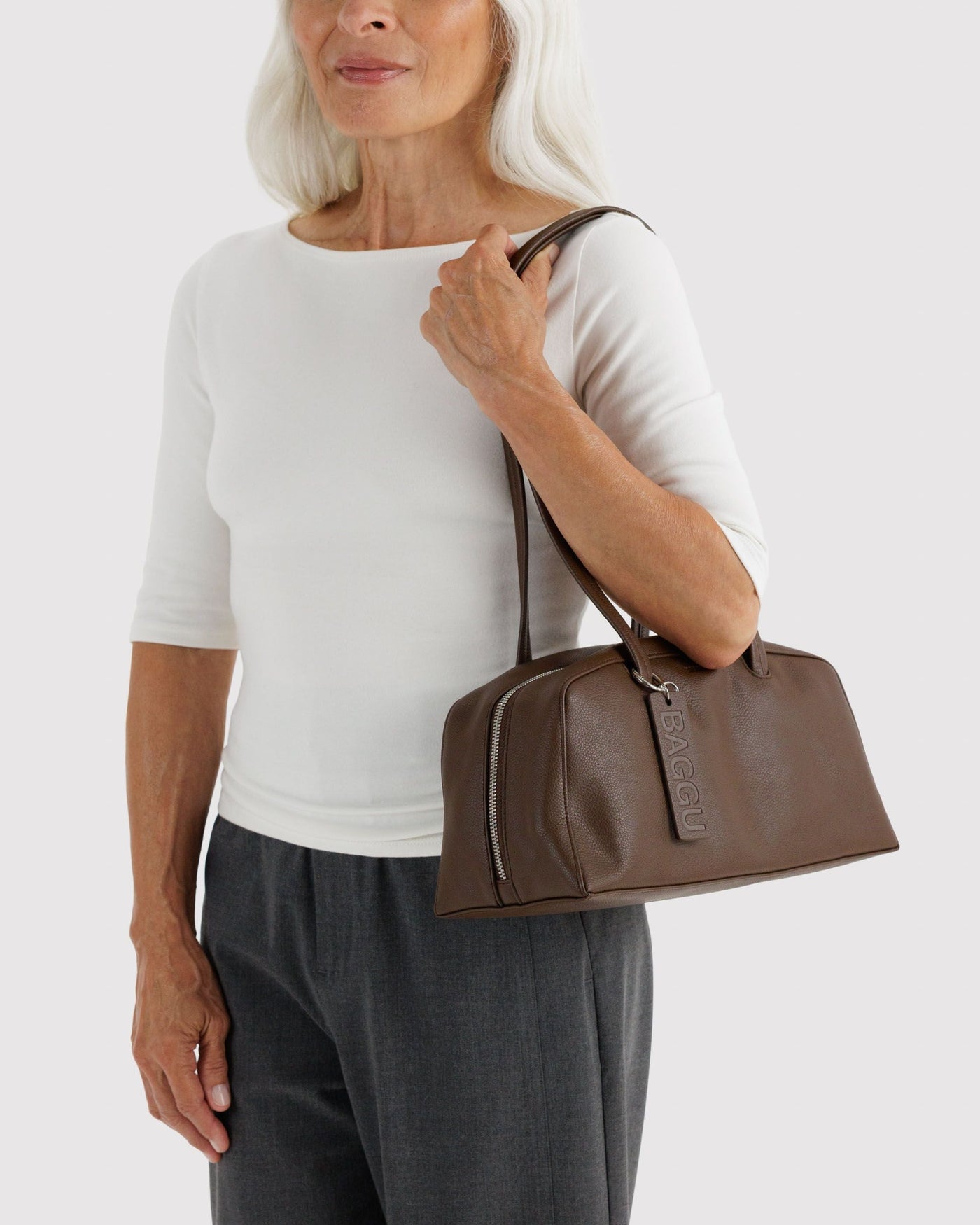 Recycled Leather Bowler Bag R2