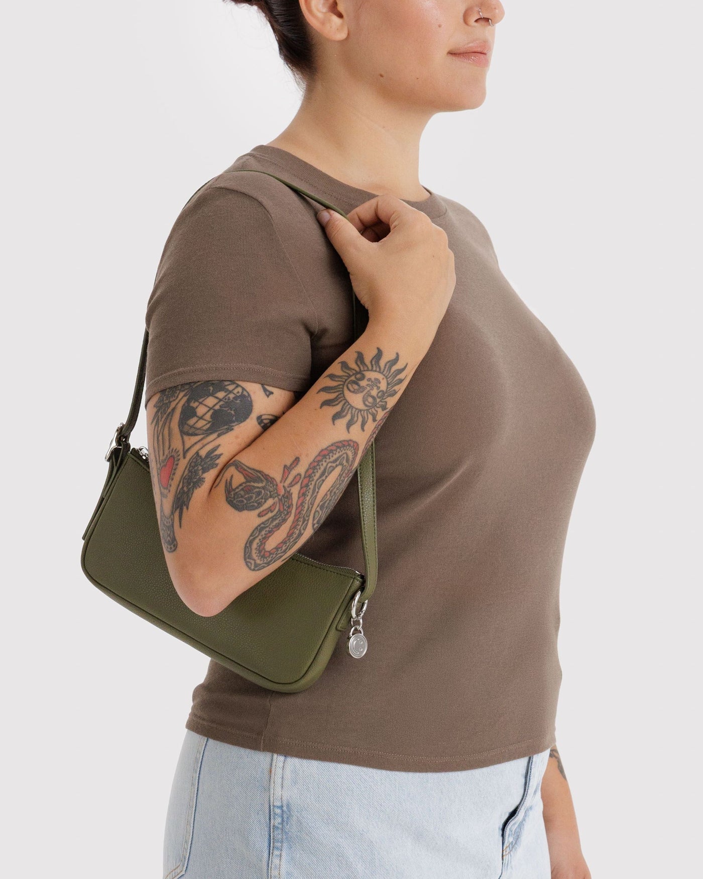 Recycled Leather Pochette N7