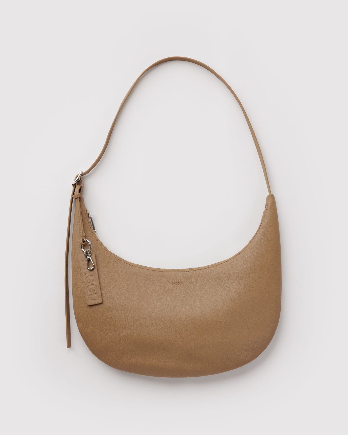 Medium Recycled Leather Flat Crescent I7