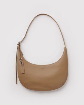 Medium Recycled Leather Flat Crescent I7