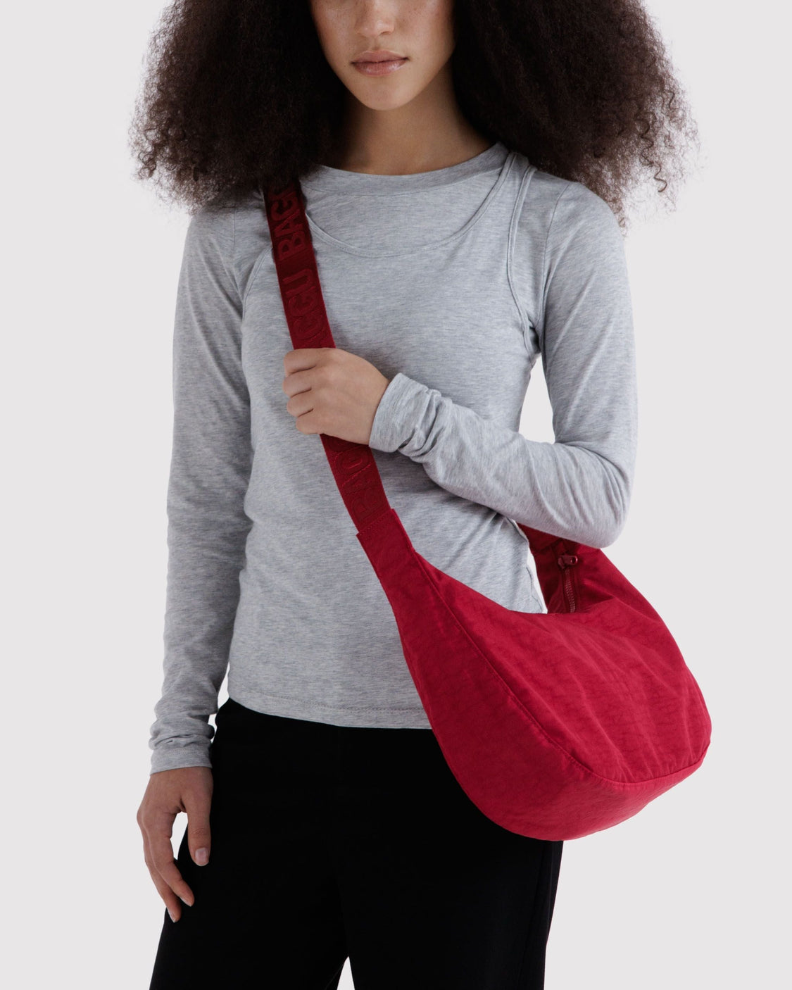 Medium Nylon Crescent Bag R9